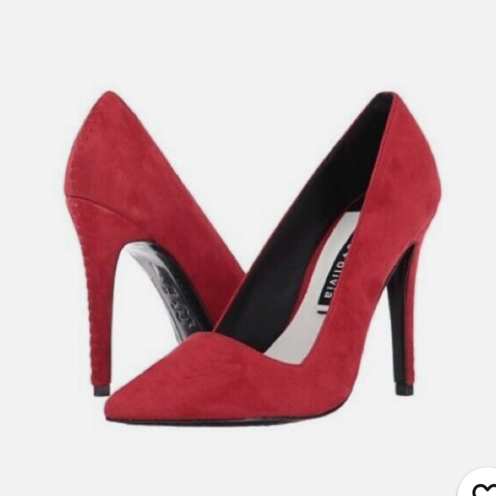 Alice and Olivia Dina Ruby Prime Suede High Heels